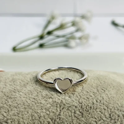 Anillo Solitario Corazon