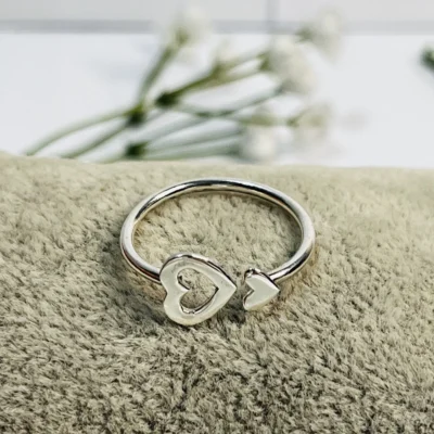 Anillo Doble Corazon