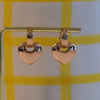 Aretes Argolla Corazon