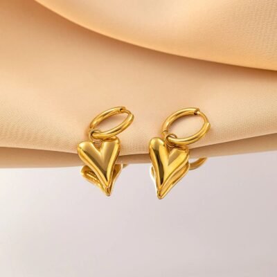 Aretes Corazon Colgante