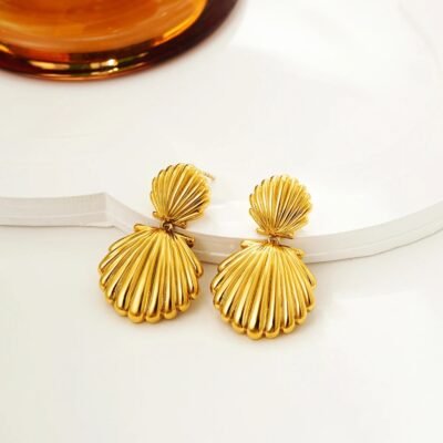Aretes Concha Abanico