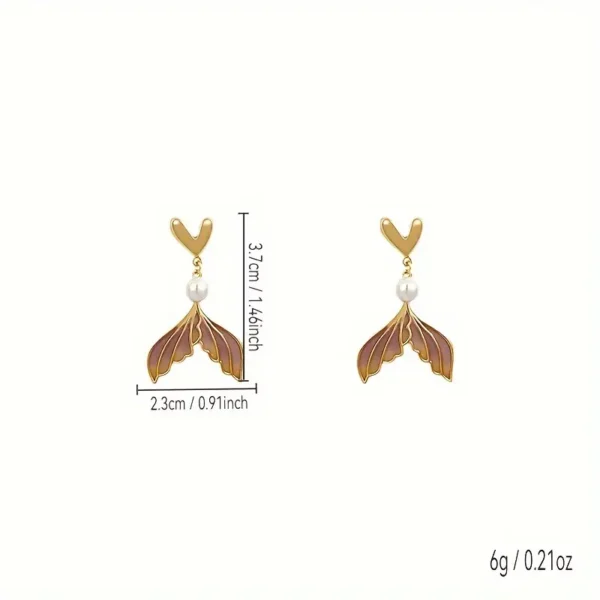 Aretes Cola Sirena - Imagen 2