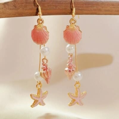Aretes verano rosa