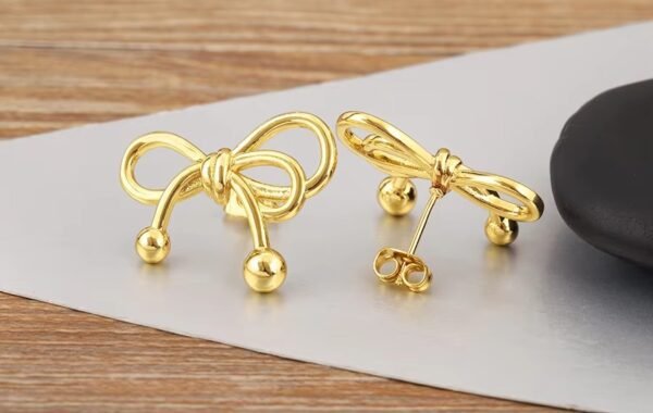 Aretes Lazo Gold - Imagen 2