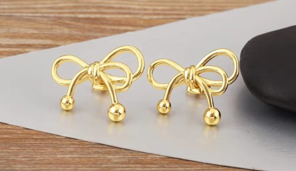 Aretes Lazo Gold