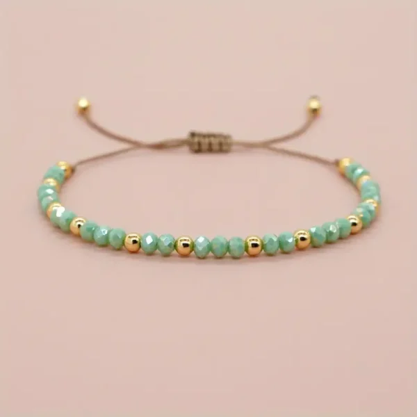 Pulsera ajustable verde