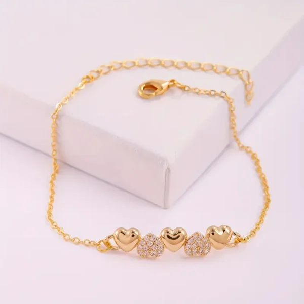 Pulsera corazón circonita - Imagen 2
