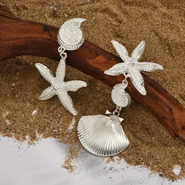 Aretes Verano Plateado - Imagen 3