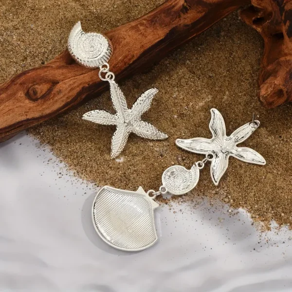 Aretes Verano Plateado - Imagen 2
