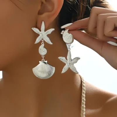 Aretes Verano Plateado