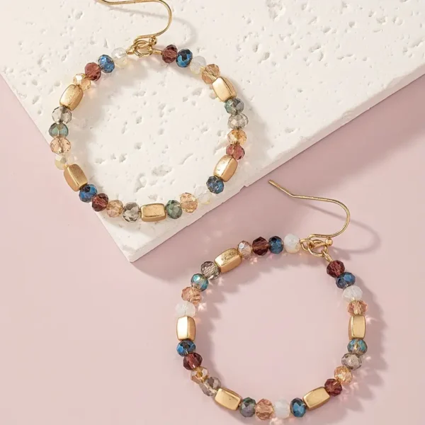 Argollas colgantes colorful