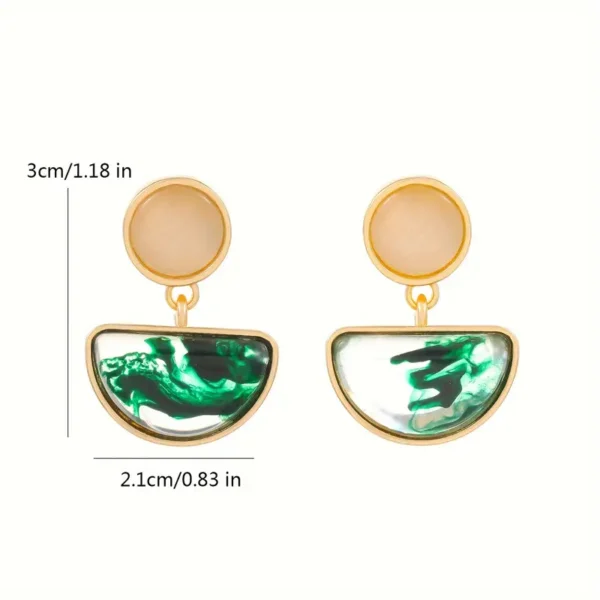 Aretes esmeralda - Imagen 3