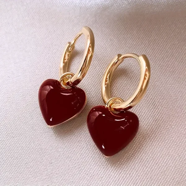 Argolla corazon rojo