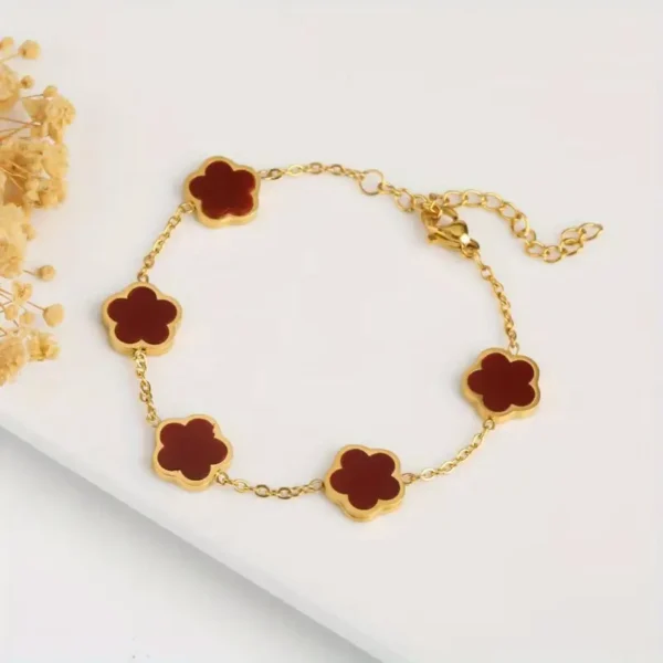 Pulsera trebol rojo
