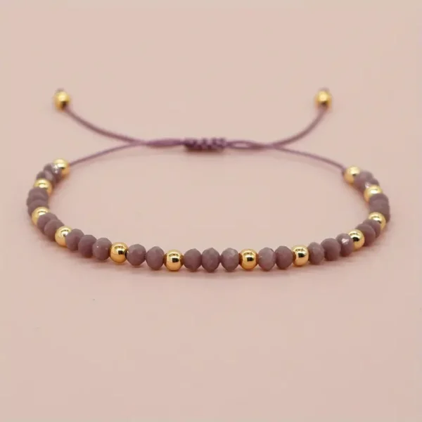 Pulsera ajustable morada