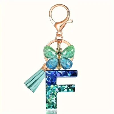 Llavero Azul Inicial F