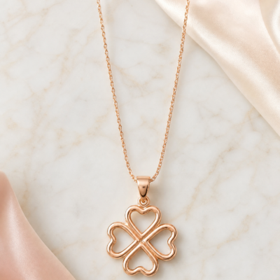 Collar Trébol Gold Rosé