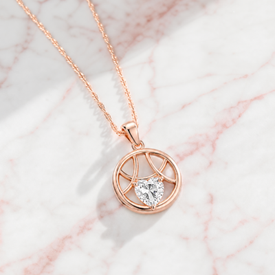 Collar Eternal Heart Rose