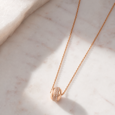 Collar Golden Orb & Zirconia