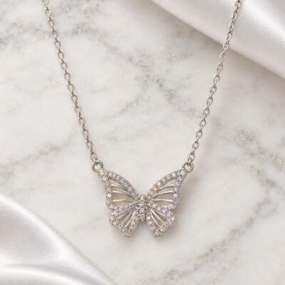 Collar Mariposa Silver